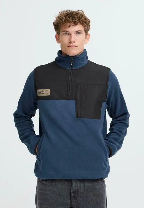 BHMASI COLORBLOCK TROYER - Fleecegenser - dress blues