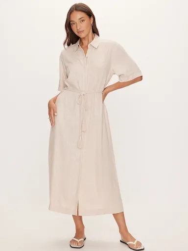 Rick Rack Shirt Midi Dress