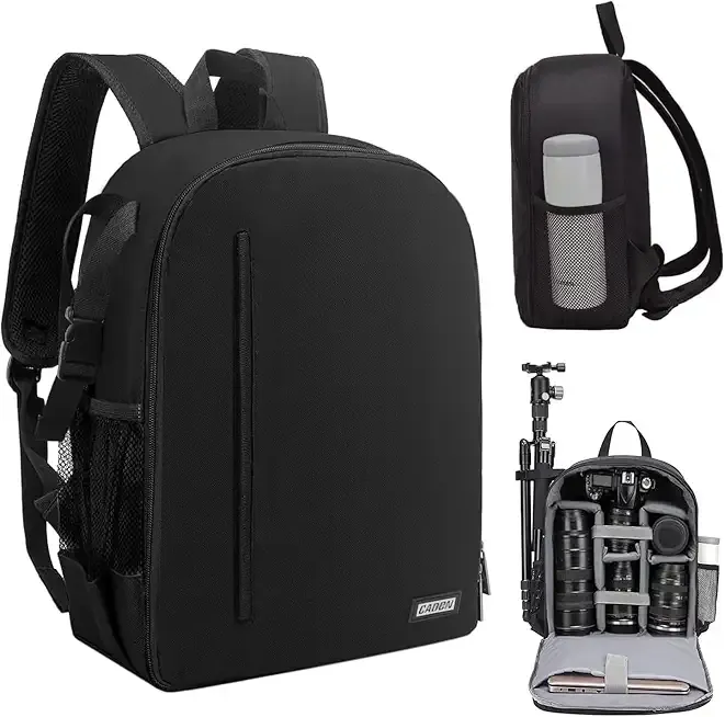 CADeN Camera Backpack Bag Professional for DSLR/SLR Mirrorless Camera Waterproof, Camera Case Compatible for Sony Canon Nikon