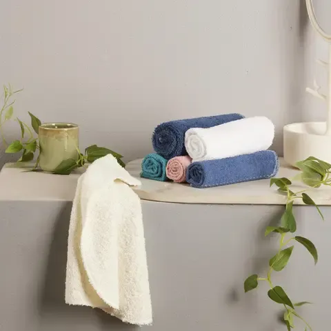 Set de 6 Toallas Visita 290 gr Algodón 30x30 cm Multicolor