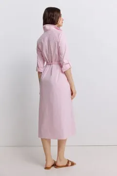 Vestido camisero rayas