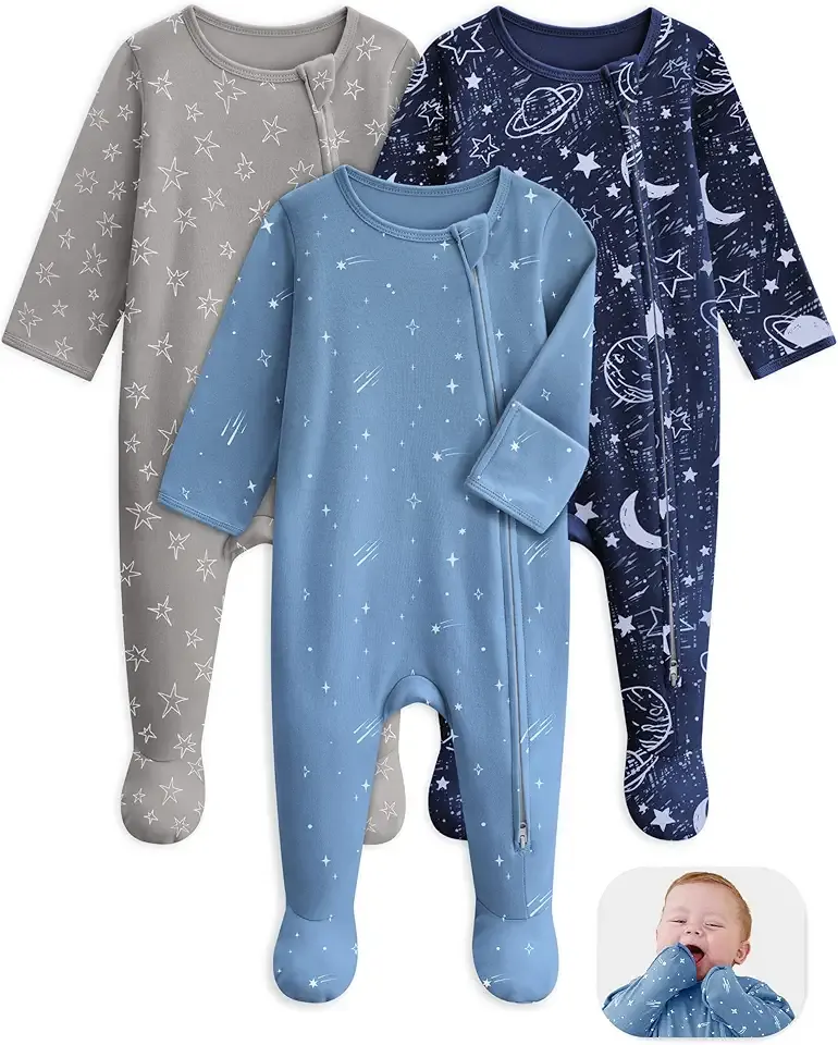 Baby Sleepers 100% Organic Cotton Baby Pajamas Boys Girls Clothes