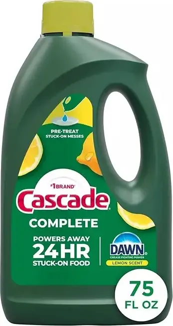 Cascade Complete Dishwasher Detergent Liquid Gel, Dish Detergent, Dishwasher Soap, Citrus, 75oz