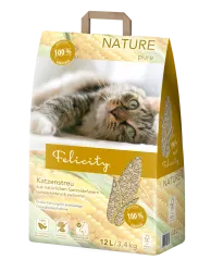 Felicity Katzenstreu NATURE pure aus natürlichen Getreidefasern 12 l / 2,6 kg