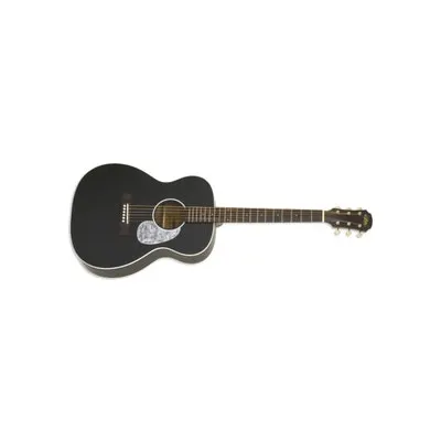 ARIA 101 URBAN PLAYER STAINED BLACK CONCERT ACOUSTIC GUITAR - SPRUCE TOP SAPELE BACK AND SIDES