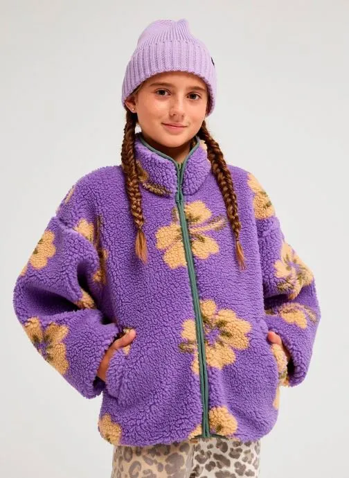 Fleece truien Like Electricity Y meisjes paars