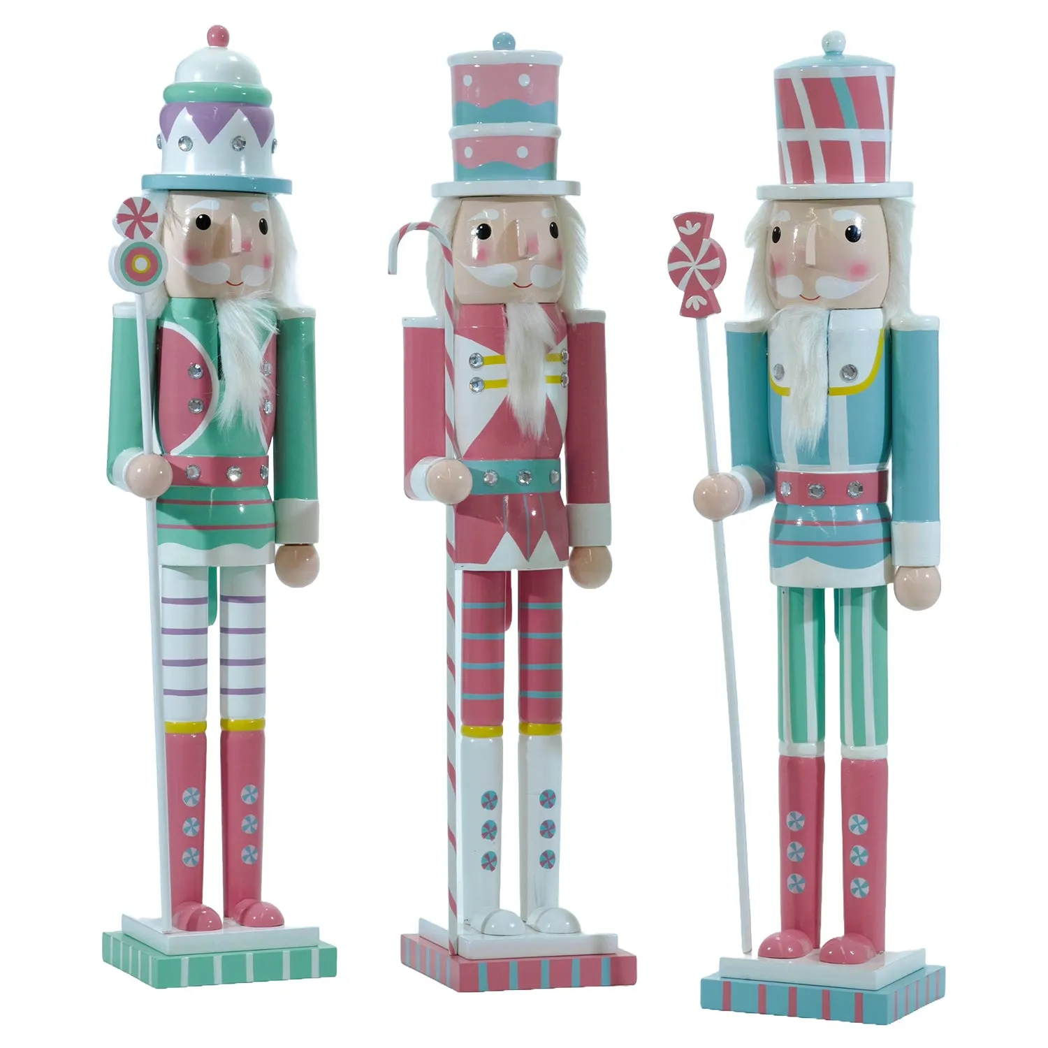 Schiaccianoci Soldato Candy in legno h60 cm