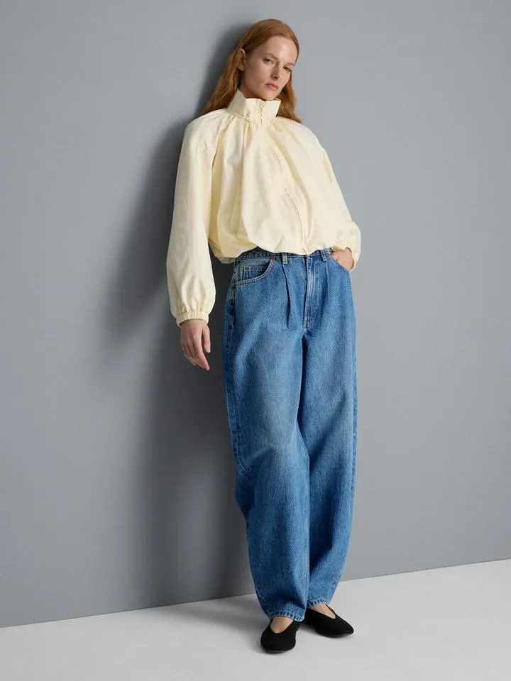 Jean barrel en denim de coton Ultimate