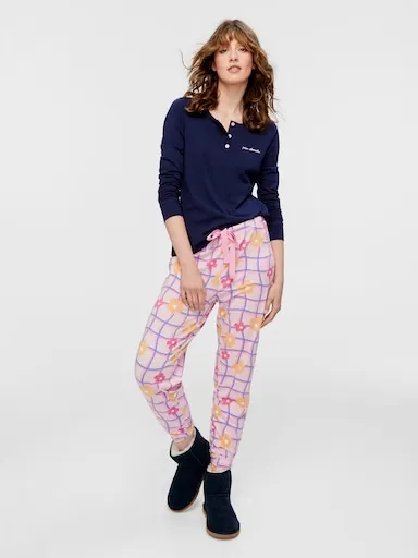 Wavy Floral Easy Pj Pant