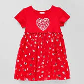 Okie Dokie Toddler & Little Girls Short Sleeve Tutu Dress