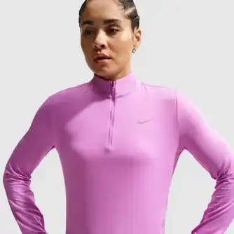Nike Womens Swift Dri-Fit UV 1/4-Zip Running Top