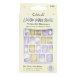 Uñas Postizas Little Miss Nails Lavender & Yellow CALA X24 Piezas