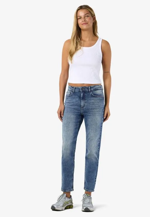 Slim fit NMMONI - Jeans relaxed fit - dark blue denim
