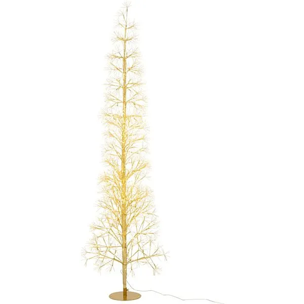 J-Line kunstkerstboom goud - LED-verlichting - 180 x 58 cm