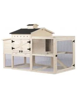 Adori Kippenhok Ollie - Kippenhok - 162x98x112 cm Houtkleur Zwart