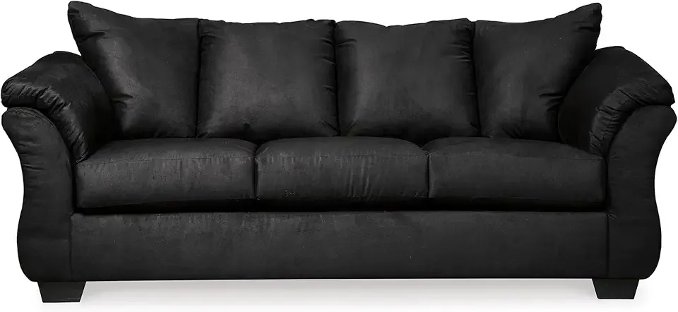 Signature Design by Ashley Darcy Classic Contemporary Sofa, Black