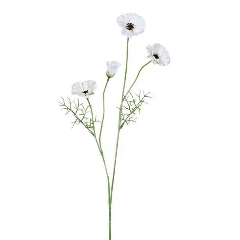 Kunstblume MOHN - creme - 60 cm