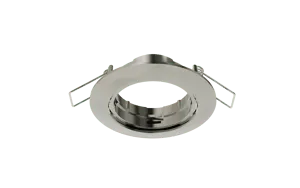 Portafaretto da incasso in alluminio NEW REMI GU10 nichel tondo IP20