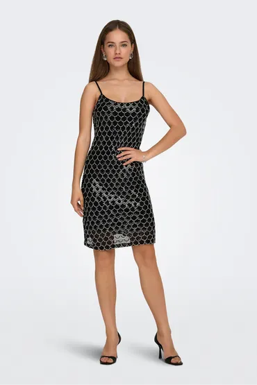 Vestido corto de lentejuelas