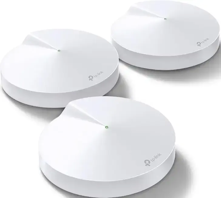 Deco M5 Mesh WiFi System - Up to 5,500 sq. ft. Whole Home Coverage and 100+ Devices,WiFi Router/Extender Replacement, Anitivirus, 3-Pack