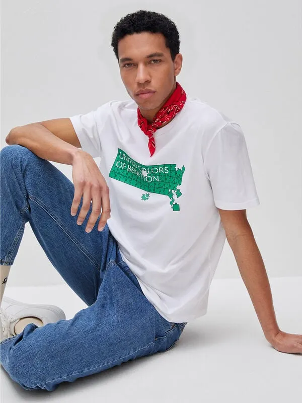 Cotton t-shirt with logo