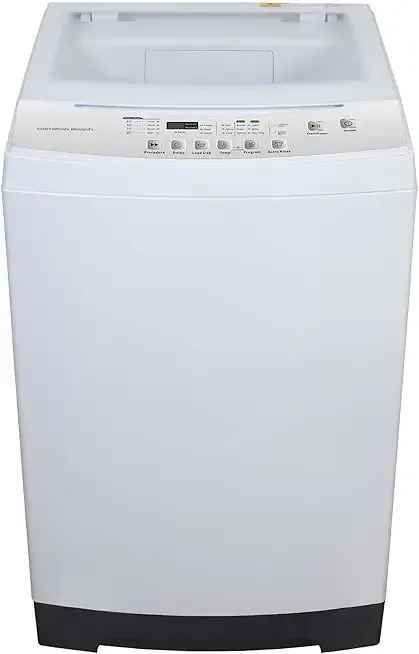 HAMILTON BEACH Portable Washer-LED Digital Display Panel-5 Cycles-Top Loading Design-Low Noise Washing Machine, 2.1 cu ft, White