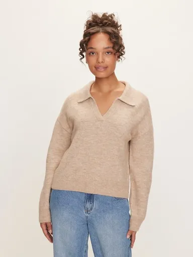 Poppy Polo Long Sleeve Knit