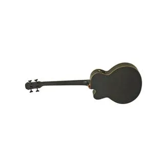ARIA FEB-F2M FRETLESS 814MM MEDIUM SCALE ELECTRIC ACOUSTIC BASS - STAINED BLACK - WITH BAG