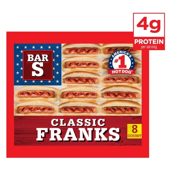 Bar-S Classic Franks, 8-Count, 12 oz $1.00 $1.33/lb