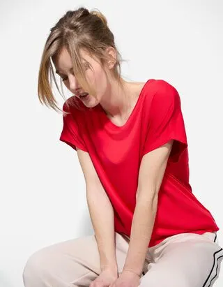 T-shirt - Traspirante - rosso