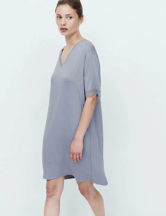 Lace Detail Mini Nightdress