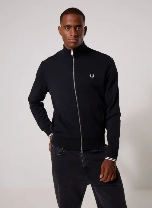 Sweaters met rits Zip Through Sweatshirt heren zwart