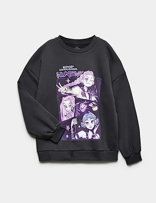 Pure Cotton K-Pop Demon Hunter Sweatshirt (6-16 Years)