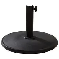 Schirmständer aus PE & Zement, Ø 45 cm - schwarz