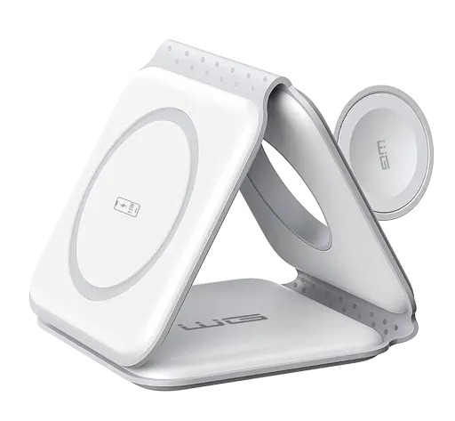 Bezdrátová nabíječka skládací WGMaxFlex 3in1 15W+5W+2.5W bílá