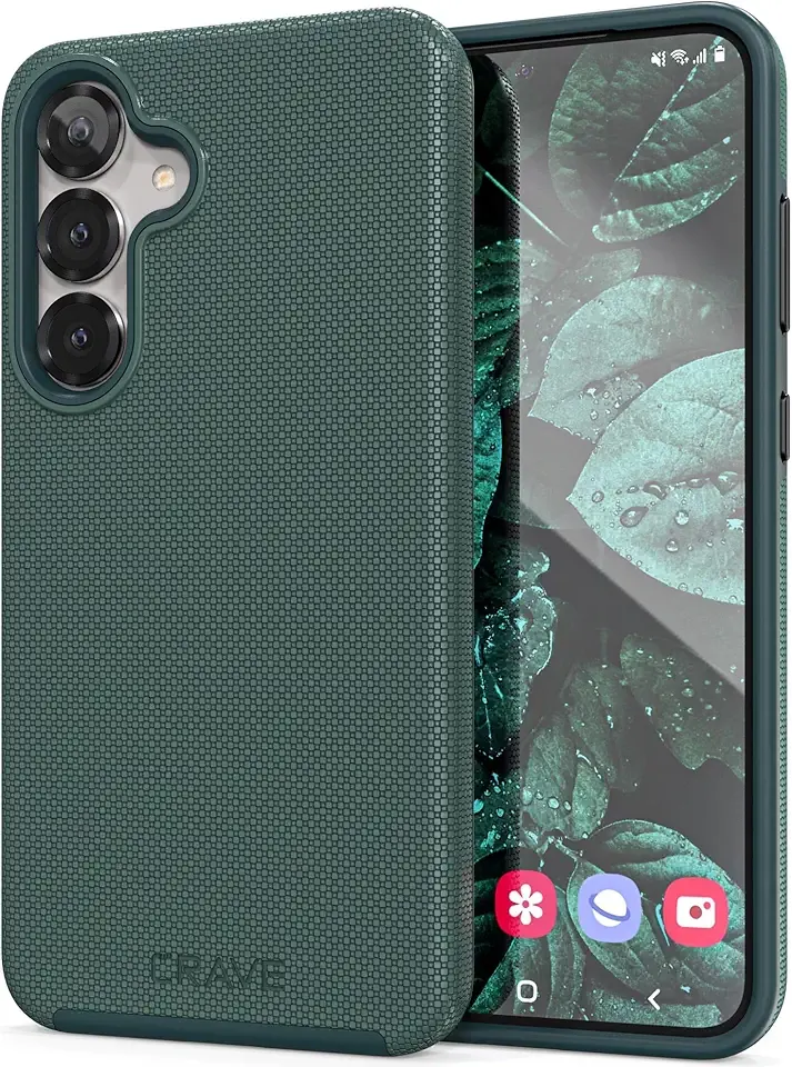 Crave Compatible with Samsung Galaxy S25 Plus Case, Shockproof Protection Dual Layer Case for Samsung Galaxy S25 Plus (6.7 inch) - Forest Green
