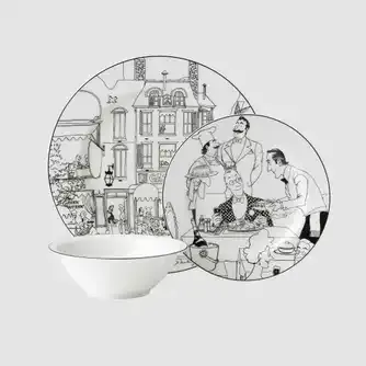 Noritake Le Restaurant Ivory Porcelain Dinner Set 12 Piece
