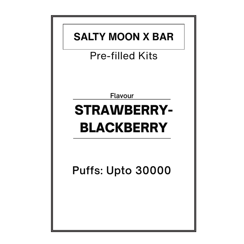 [Ice Ed.] Strawberry Blackberry -Salty MOON X Bar Pre-filled Kit 28.5mg/mL