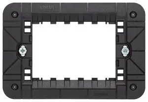 Supporto 3 moduli Linea VIMAR nero