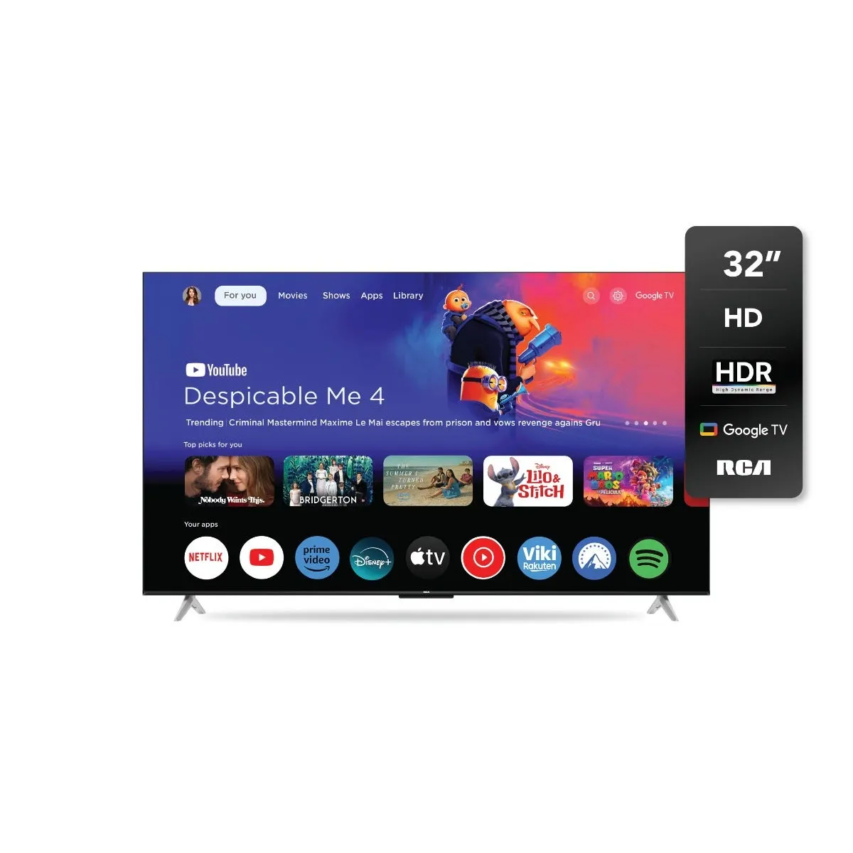 Smart TV LED 32" RCA C32GL100-F Google TV