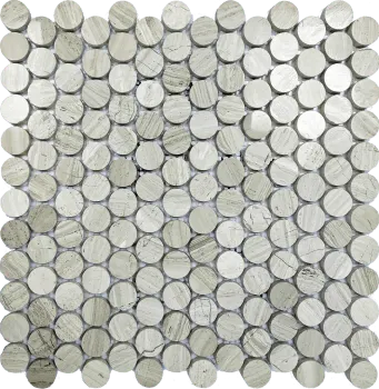 Penny Round Cream Marble