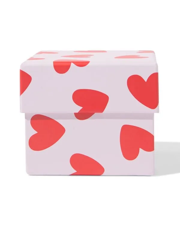 doos S 9x11x11cm karton hartjes