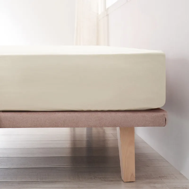 Sábana Ajustable Algodón - Basic marfil