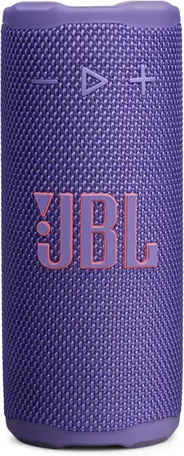 JBL Grip Portable Bluetooth Speaker, Waterproof, Ambient Light - Purple | Up to 14 Hr Playtime, AI Sound Boost, IP68 Waterproof And Dustproof, Drop-Proof, App Control, Ideal For Outdoor And Travel