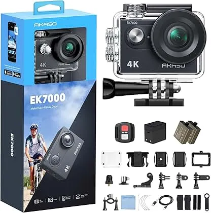 AKASO EK7000 4K30FPS 20MP WiFi Action Camera wit…