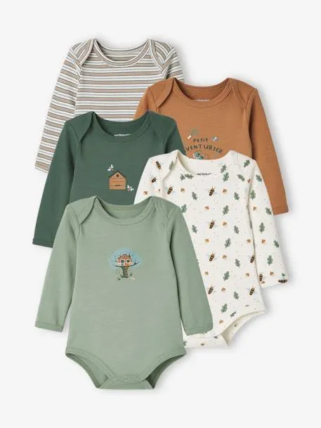 Lot de 5 bodies manches longues bébé emmanchure US - lot...