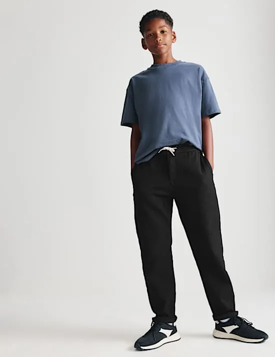 Bequeme Chinos mit hohem Baumwollanteil und elastischem Bund (2–16 J.)