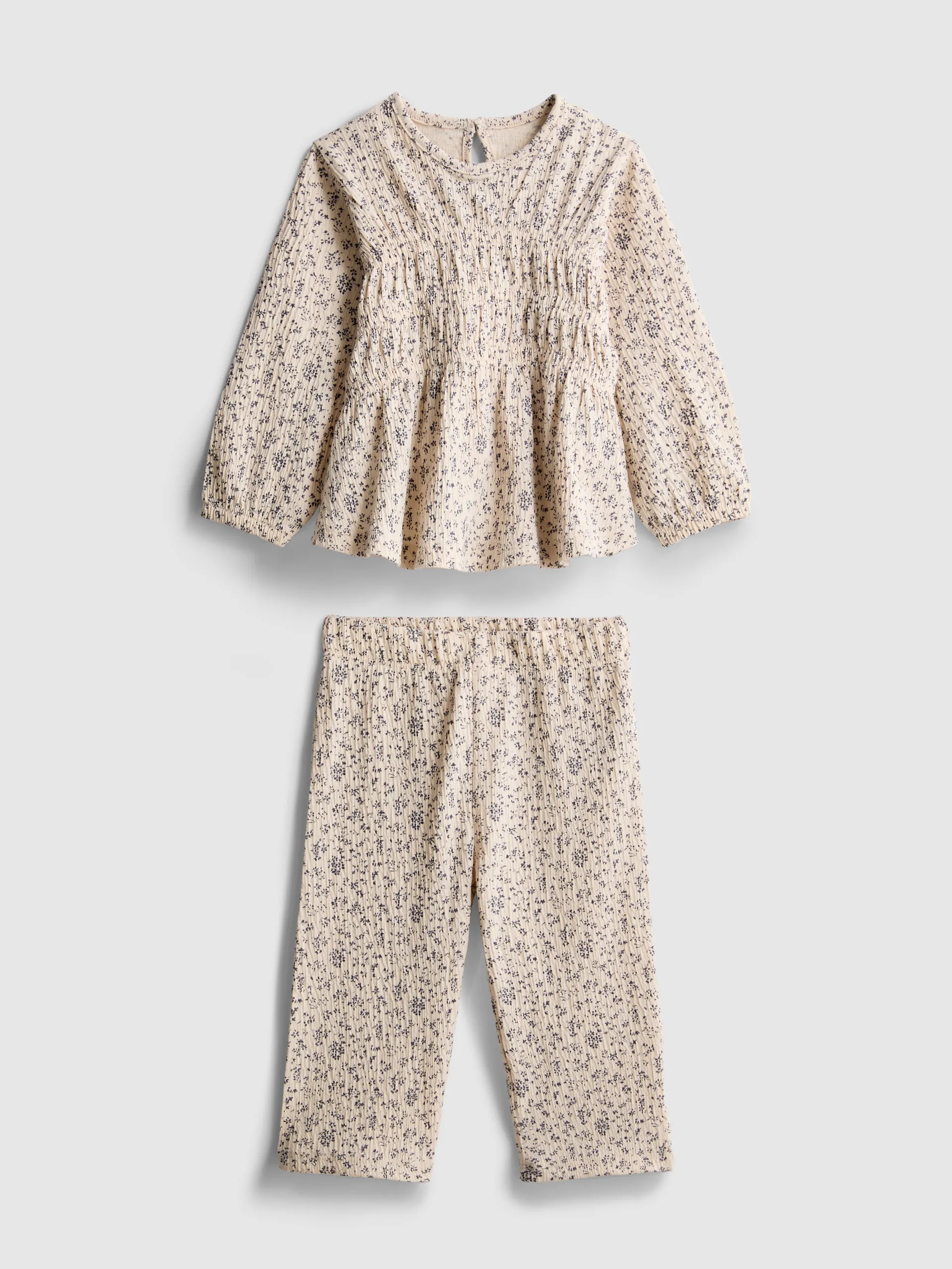 0–36 mois | Haut à manches longues et pantalon floral