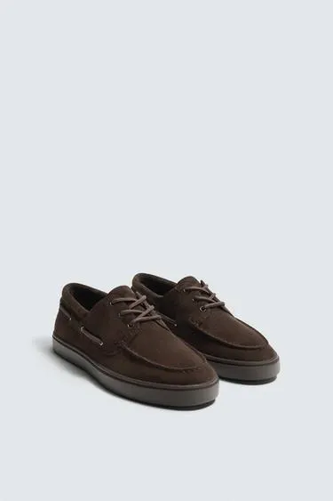 CASUAL LEATHER DECK SHOES