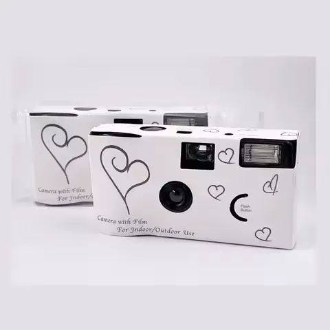 1-6PCS 35mm Film Camera Wedding Disposable Camera One Time 16/27 Roll Flash Camera for Anniversary Birthday Gift Party Vacation